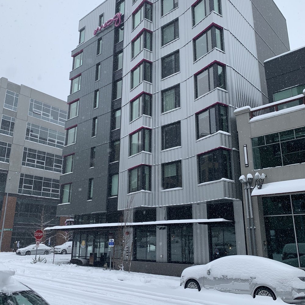 Moxy Seattle Downtown - Outside near street parking. - Hotels Near Me - Seattle, Washington