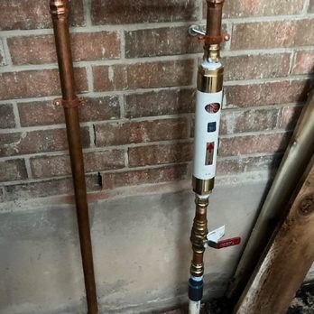 Reliant Plumbing - Halo in line water conditioner installed on copper pipe. - Plumbing Near Me - Bastrop, Texas Reliant Plumbing - Halo in line water conditioner installed on copper pipe. - Plumbing Near Me - Bastrop, Texas
