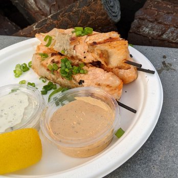Bowriders Grill - Salmon skewers - American Near Me - Seattle, Washington