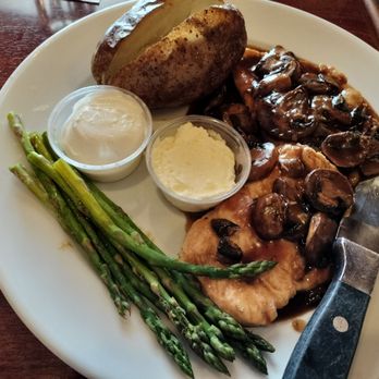 Pasquale's - Chicken Marsala with baked potato. - Pizza Near Me - East Aurora, New York Pasquale's - Chicken Marsala with baked potato. - Pizza Near Me - East Aurora, New York