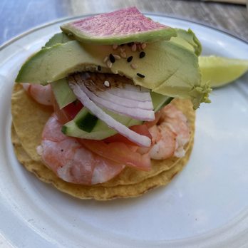 Barracuda - Shrimp tostada - Mexican Near Me - Sayulita, NAY