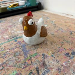 Art Beat - Look at this cool chicken, made from wheel throwing.