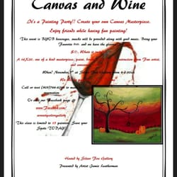 Silver Fox Gallery - Flyer for their paint and take event