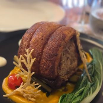 Salsa Fusion Restaurant - Porchetta Bagnet, crispy lechon belly - Spanish Near Me - Malay Salsa Fusion Restaurant - Porchetta Bagnet, crispy lechon belly - Spanish Near Me - Malay