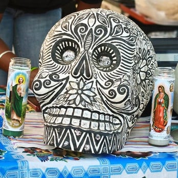 Baja Style Mexican Food - Our 'Dia de los Muertos' shrine at the October 'Eat The Street' event - Mexican Near Me Baja Style Mexican Food - Our 'Dia de los Muertos' shrine at the October 'Eat The Street' event - Mexican Near Me