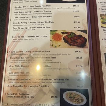 Pho Dalat Authentic Vietnamese Restaurant - Menu - Vietnamese Near Me - Tempe, Arizona