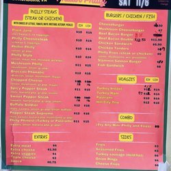 Phillin Philly - Menu 7-29-2024