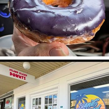Island Glazed - Ube donut - Coffee & Tea Near Me - Aiea, Hawaii