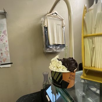 An's Dry Cleaning - My Tall in a Cup: 1/2 Canvas (Olive Oil and Rosemary with Black Salt) 1/2 Cypress (Midnight Chocolate) Absolutely amazing. - Gelato Near Me - San Diego, California An's Dry Cleaning - My Tall in a Cup: 1/2 Canvas (Olive Oil and Rosemary with Black Salt) 1/2 Cypress (Midnight Chocolate) Absolutely amazing. - Gelato Near Me - San Diego, California