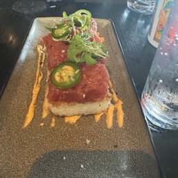 Spicy tuna on crispy rice