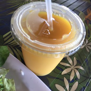 Ka'aha'aina Cafe - Orange Juice - Seafood Near Me - Waianae, Hawaii