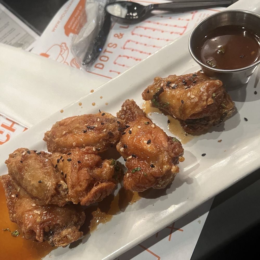 6 of the 7 Thai Chili wings that cost me $15.99 6 of the 7 Thai Chili wings that cost me $15.99