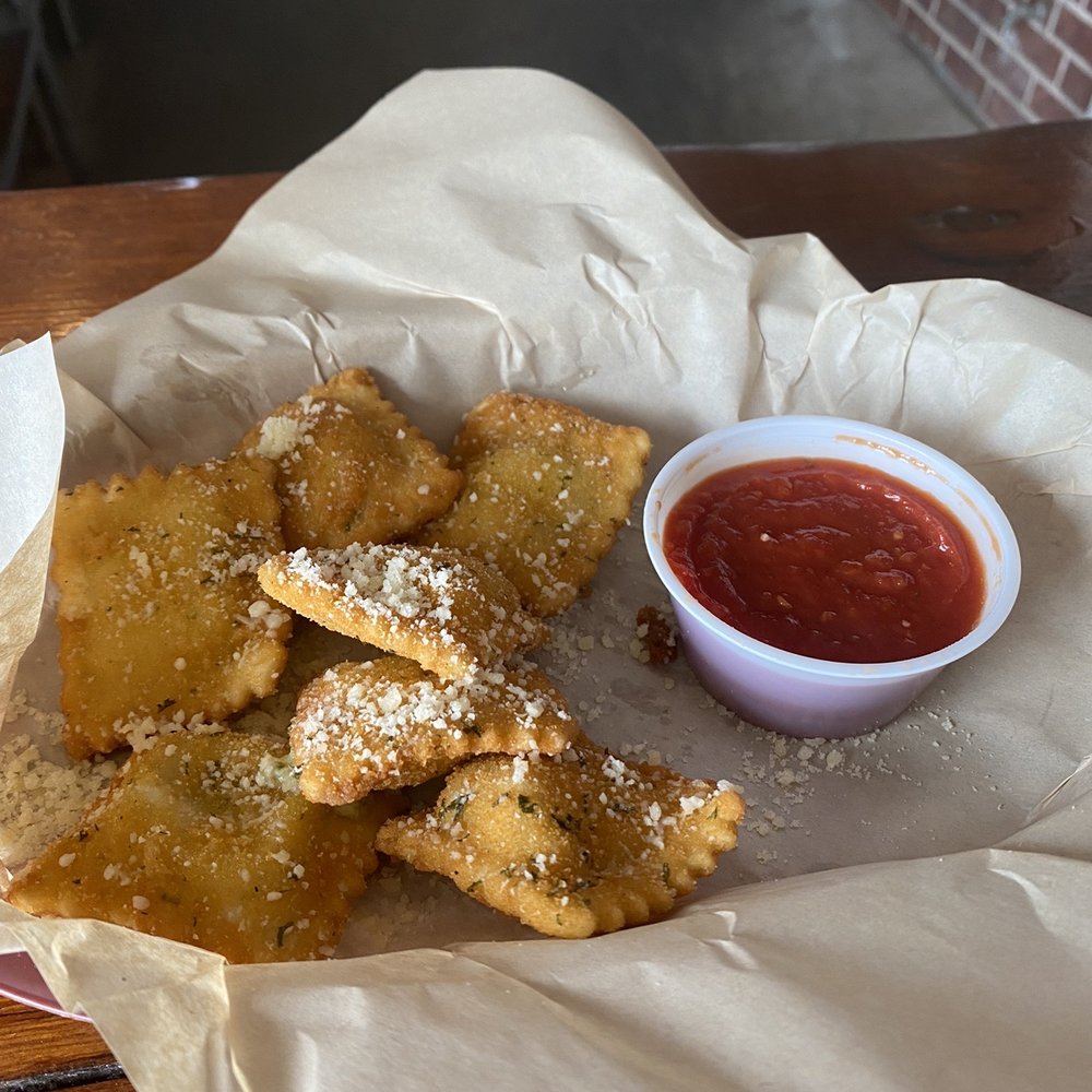 Boondoggles Pub - Fried Ravioli! They do put Jalapeno in this, which adds a little zip but not so spicy you'll be reaching for your water glass. - Bars Near Me - El Lago, Texas