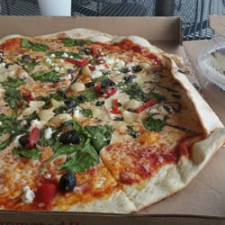 Earth Fare - Mediterranean pizza & tiramasu