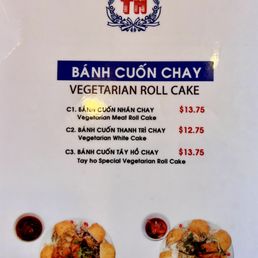 Veggie menu