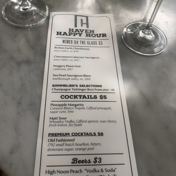 Haven - Happy hour menu - Venues & Event Spaces Near Me - Tampa, Florida