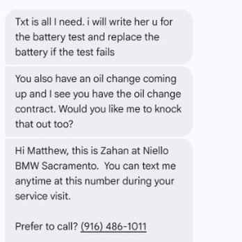 Niello BMW - $450 battery approval + Saturday return timing - Auto Repair Near Me - Sacramento, California Niello BMW - $450 battery approval + Saturday return timing - Auto Repair Near Me - Sacramento, California