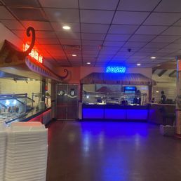 As you come in the restaurant.