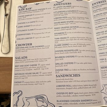 Matunuck Oyster Bar - Seafood Near Me - South Kingstown, Rhode Island Matunuck Oyster Bar - Seafood Near Me - South Kingstown, Rhode Island
