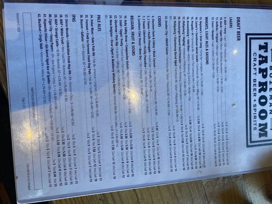 Menu photo 7 Bozeman Taproom & Spirits Bozeman, MT