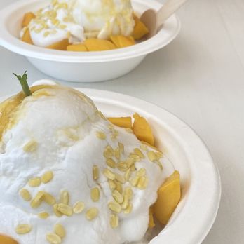 Elephant Garden Creamery - Mango sticky rice sundae - Ice Cream & Frozen Yogurt Near Me - Vancouver, British Columbia Elephant Garden Creamery - Mango sticky rice sundae - Ice Cream & Frozen Yogurt Near Me - Vancouver, British Columbia