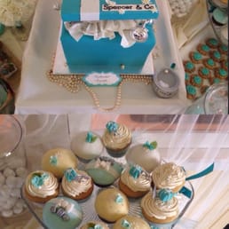 My beautiful baby shower cake and cupcakes!
