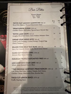 Menu photo 3 Morton's The Steakhouse Nashville, TN Menu photo 3 Morton's The Steakhouse Nashville, TN