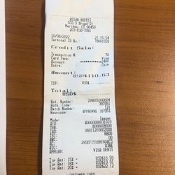 Asian Buffet - Receipt from 10/7/22; we paid for 2 adults; 3 kids ages 14, 12, & 9.