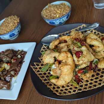 Tasty China - Beef and Wild Pepper and Bamboo Fish with Fried Rice. - Chinese Near Me - Marietta, Georgia Tasty China - Beef and Wild Pepper and Bamboo Fish with Fried Rice. - Chinese Near Me - Marietta, Georgia