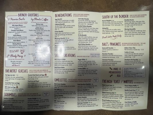 Menu photo 8 Bill's Cafe San Jose, CA