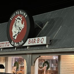 Storefront and logo.