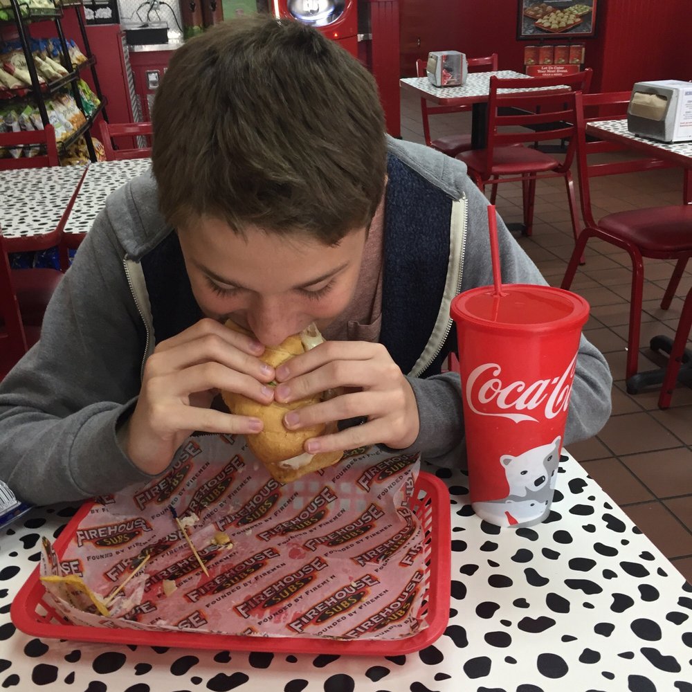 Firehouse Subs - Loving his sub!!! - Sandwiches Near Me - Davie, Florida Firehouse Subs - Loving his sub!!! - Sandwiches Near Me - Davie, Florida