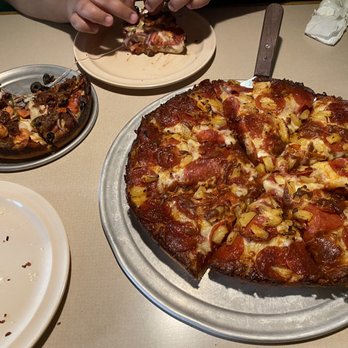 Coconut Kenny's Pizza - Bellingham - (Large) Pepperoni, bacon and pineapple. (Small) Spicy islander - Pizza Near Me - Bellingham, Washington