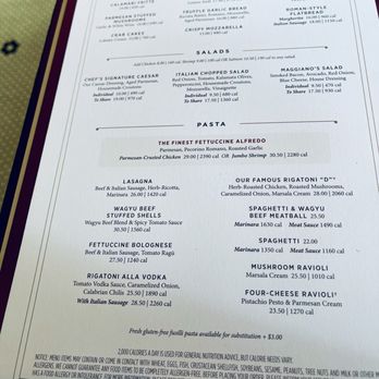 Maggiano's Little Italy - The Menu 1 - Italian Near Me - Annapolis, Maryland