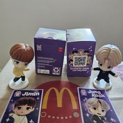 McDonald's - #5 is Jimin, and #7 is Jung Kook... BTS Happy Meal toys (aka Tiny Tan)