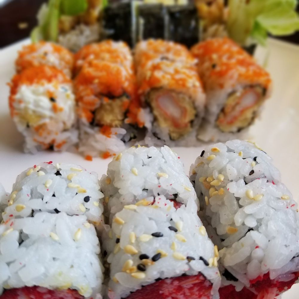 Sushi Mido - 3 rolls from the lunch special. - Japanese Near Me - Shawnee, Kansas Sushi Mido - 3 rolls from the lunch special. - Japanese Near Me - Shawnee, Kansas