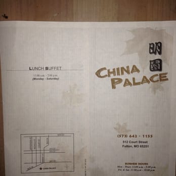 China Palace - Menu. - Chinese Near Me - Fulton, Missouri