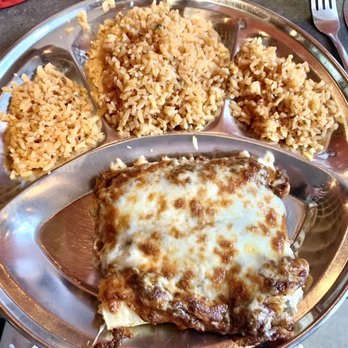 Fajitas A Go Go - Enchilada Plate CHICKEN - Tex-Mex Near Me - Houston, Texas