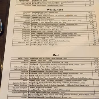 JR Chophouse - Wine list - Seafood Near Me - Franklin, North Carolina