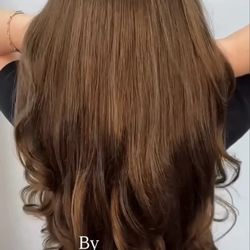 My Daughters gorgeous brush curls, she's been a loyal client with Lusine since she was 4years old