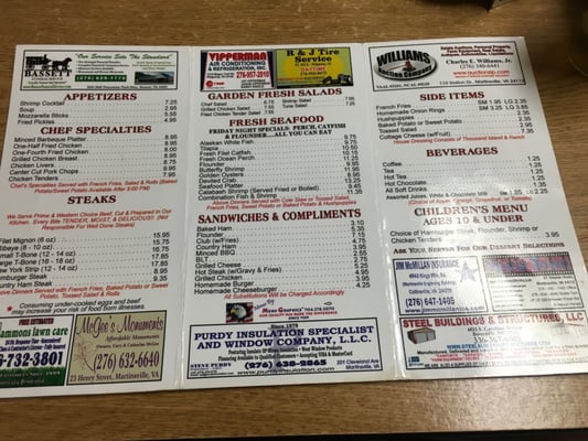 Menu photo 7 Clarence's Steak & Seafood House Ridgeway, VA Menu photo 7 Clarence's Steak & Seafood House Ridgeway, VA