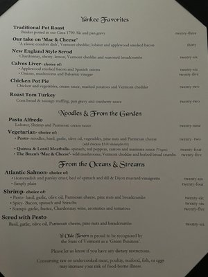 Menu photo 6 Ye Olde Tavern Manchester, VT Menu photo 6 Ye Olde Tavern Manchester, VT