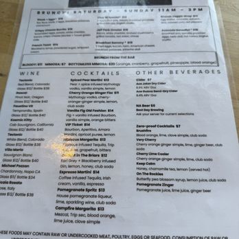 Briar Common Brewery + Eatery - Menu 2 - New American Near Me - Denver, Colorado