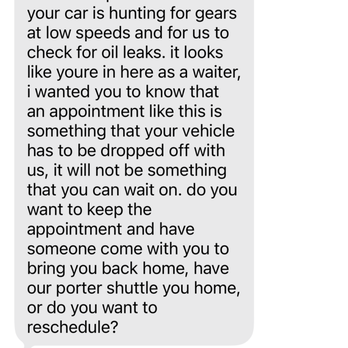 McKinney Mazda - Text 1.5 hours prior to appointment - Auto Repair Near Me - Easley, South Carolina