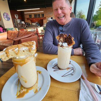 9th Street Brew - These were the best milk shake we've ever eaten! Happy Cinco de Mayo with Tres Leche and Fiesta (churro) shake. - Coffee & Tea Near Me - Auburn, Indiana