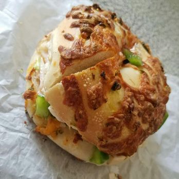 Bagel Time - Spicy Turkey sandwich on a jalapeno cheddar bagel - Bagels Near Me - Worcester, Massachusetts