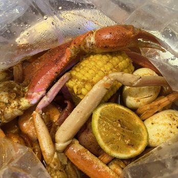 Juicy Seafood - Crab legs and shrimp boil with all house seasoning - Seafood Near Me - Huntsville, Alabama