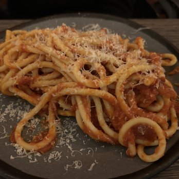 Itri Wood Fired Pizza Bar - Bucatini with sauce - Pizza Near Me - Bristol, Pennsylvania
