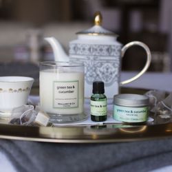 Mallory Candle - Green Tea & Cucumber Natural Soy Candle