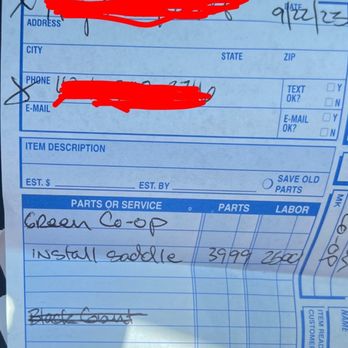 Adrenaline Bike Shop - Receipt on over priced service!!! - Bikes Near Me - Orange, California